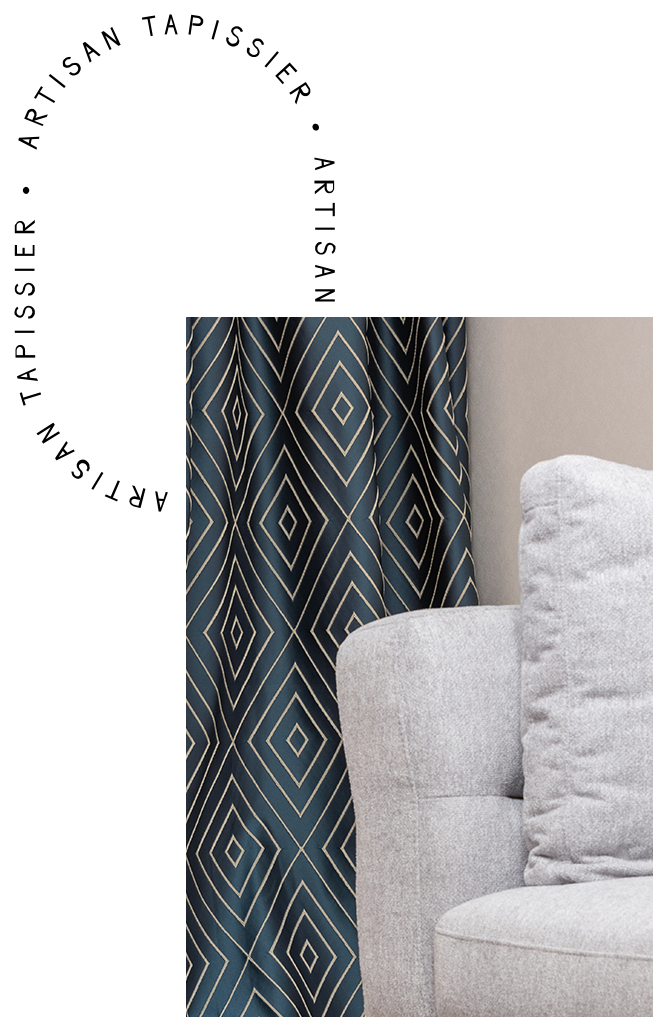 realisation rideaux voilage sur mesure artisan  tapissier puteaux la causeuse